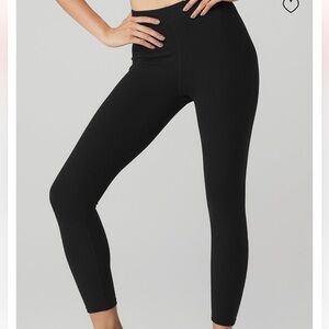 Alo Ribbed High Wasted 7/8 Blissful Leggings - size S